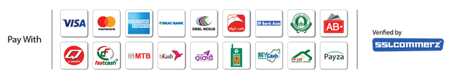 All secure payment methods